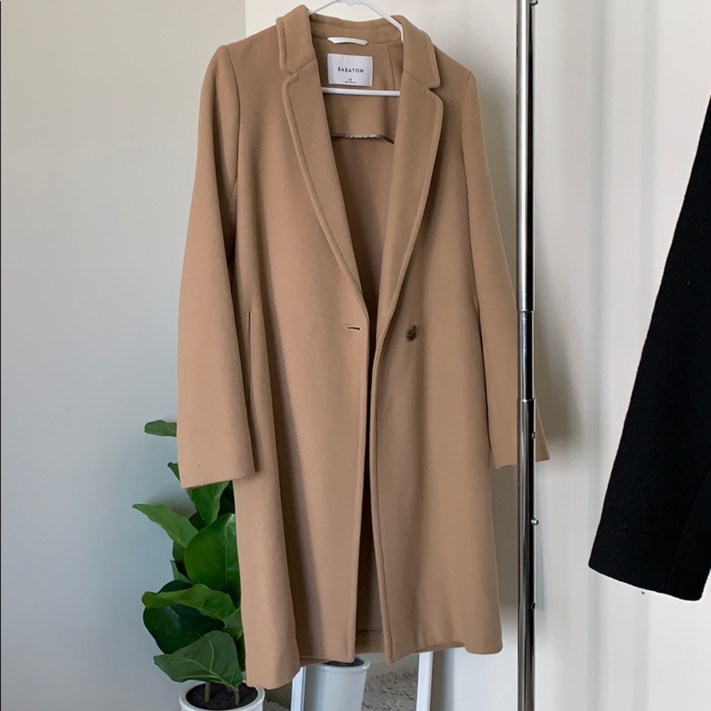 Aritzia Stedman Camel Coat - XS